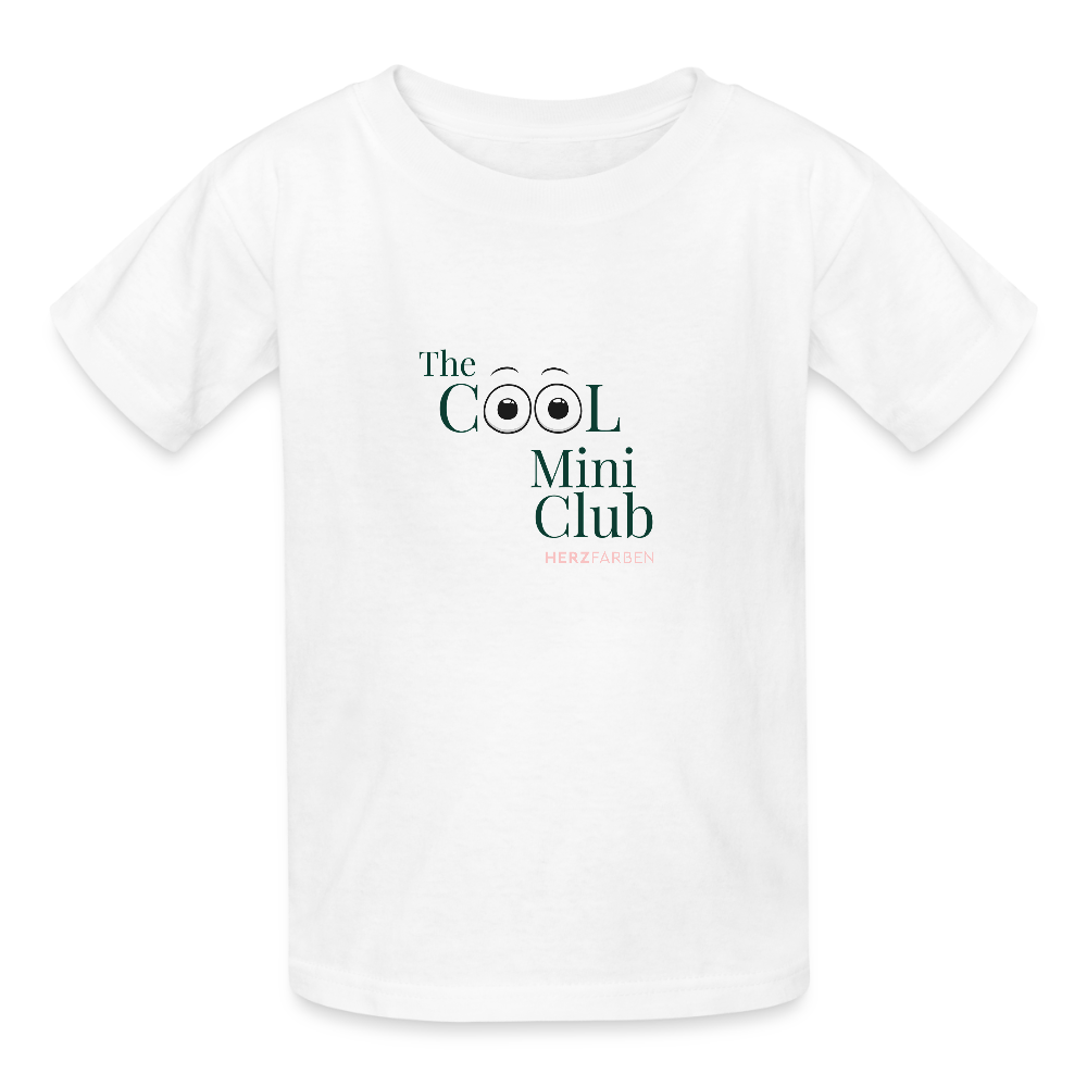 The Cool Mini Club Kinder T-Shirt – Lustiges Bio-Shirt mit Augen-Motiv 👀 - Weiß