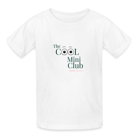 The Cool Mini Club Kinder T-Shirt – Lustiges Bio-Shirt mit Augen-Motiv 👀 - Weiß