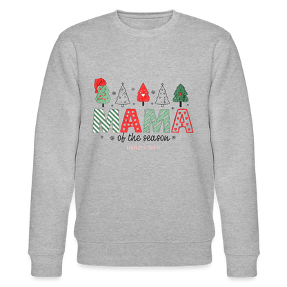 Sweatshirt „Mama of the Season“ 🎅🌲 | Weihnachten | 100% Bio-Baumwolle - Grau meliert