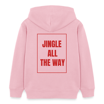 Kinder Hoodie „Jingle All The Way“ – aus 100 % Bio-Baumwolle | 3 - 8 Jahre - Hellrosa