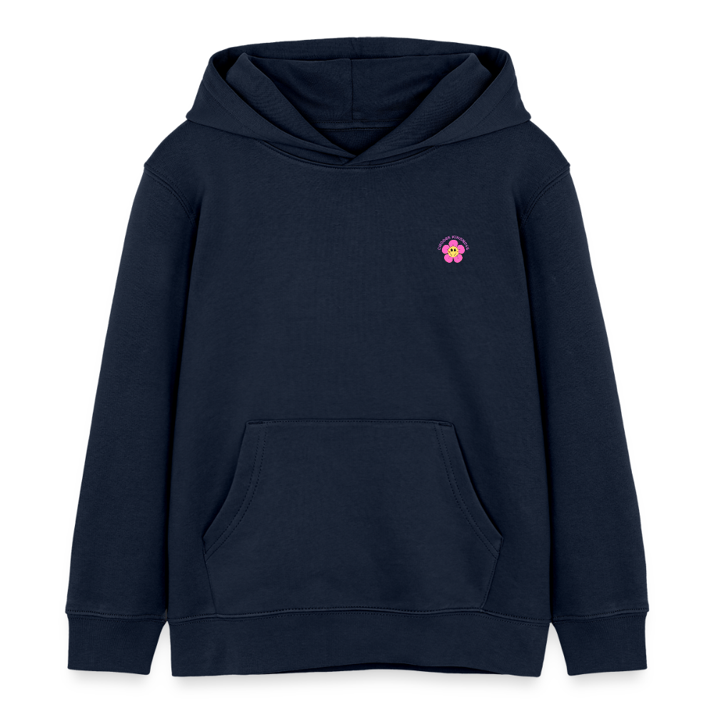 See the Good Kinder Hoodie – Bunter Bio Hoodie mit Regenbogen & Blumen 🌸🌈☀️ - Navy