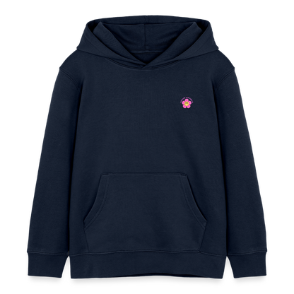 See the Good Kinder Hoodie – Bunter Bio Hoodie mit Regenbogen & Blumen 🌸🌈☀️ - Navy