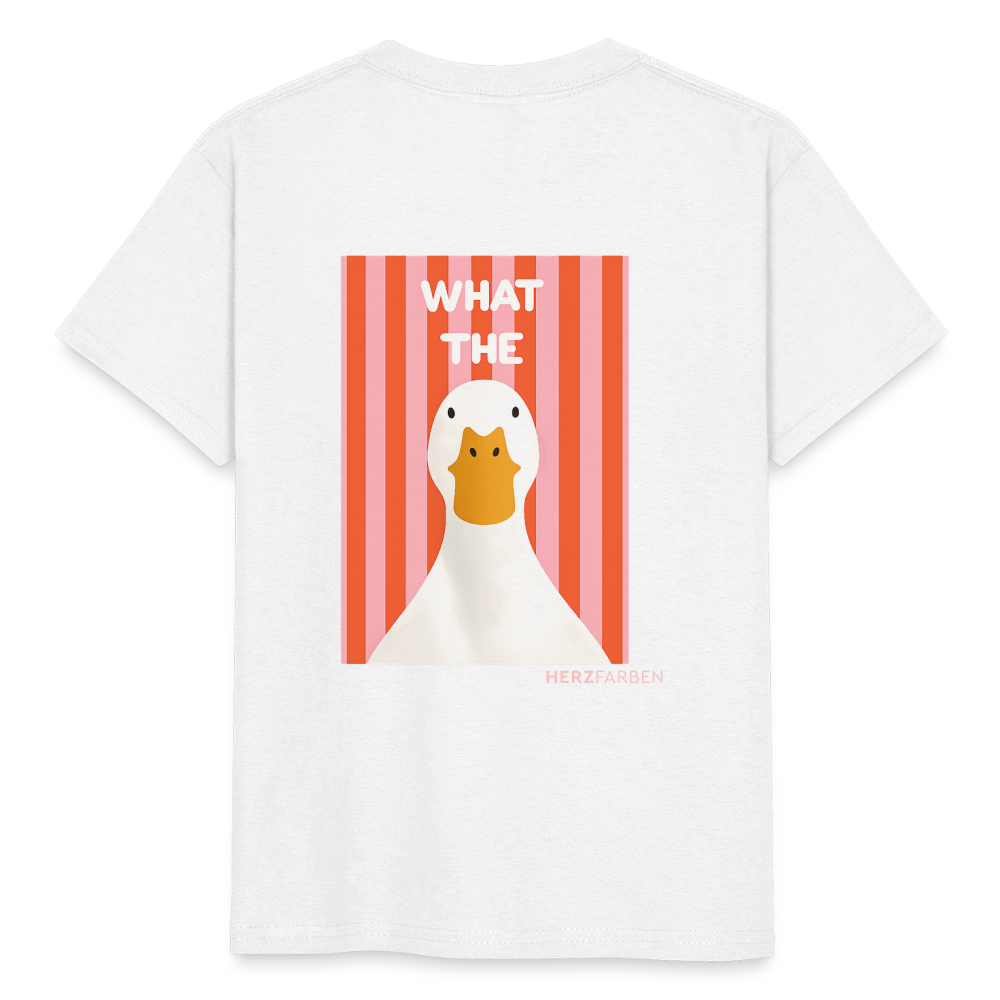 What the Duck Kindershirt - Weiß