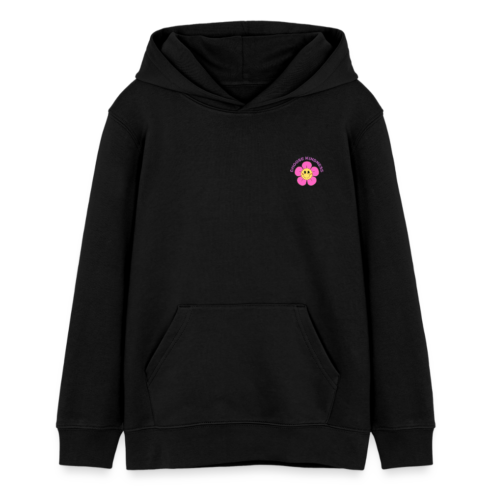 See the Good Kinder Hoodie – Bunter Hoodie mit Regenbogen & Blumen 🌸🌈☀️ - Schwarz