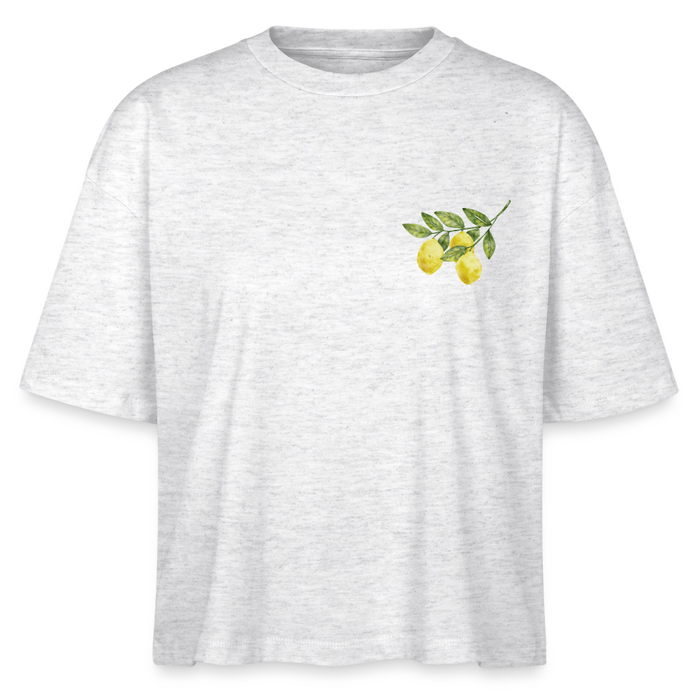 Easy Peasy Lemon Squeezy Damen T-Shirt - Weiß meliert