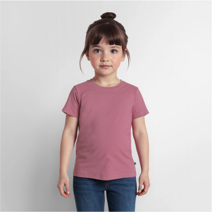 Herzfarben Kinder T-Shirt „I Got It From My Mom“ – Kindershirt aus 100 % Baumwolle (2–8 Jahre) - Mauve