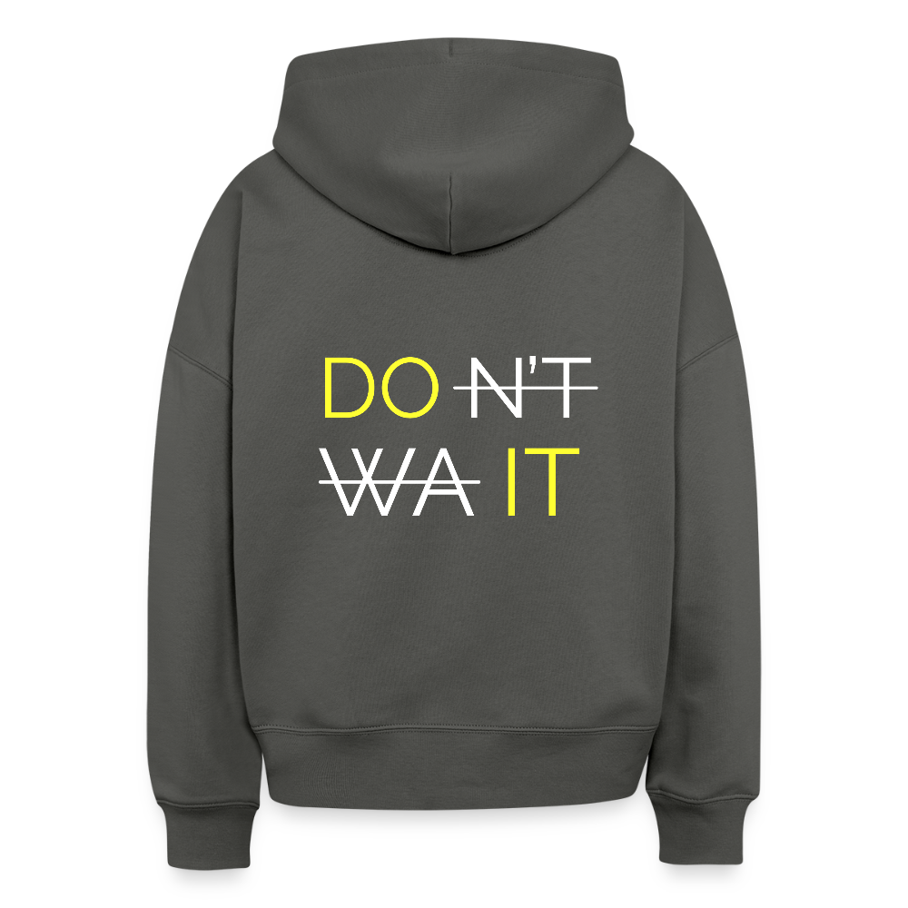 DO IT Hoodie – Motivations-Hoodie aus 100% Bio-Baumwolle - Anthrazit