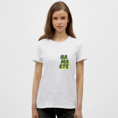 Namaste T-Shirt – Spirituelles Yoga Shirt | Streetwear Design mit Achtsamkeit & Positivität - Weiß