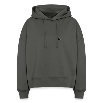 Hoodie „I love Hugs“ für Erwachsene – Nachhaltiger Kapuzenpullover aus 100% Bio-Baumwolle - Anthrazit