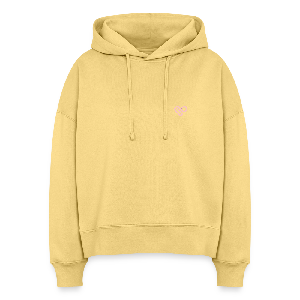 Hoodie „If life gives you lemons“ – Zitronen Hoodie aus 100% Bio-Baumwolle & vegan - Hellgelb