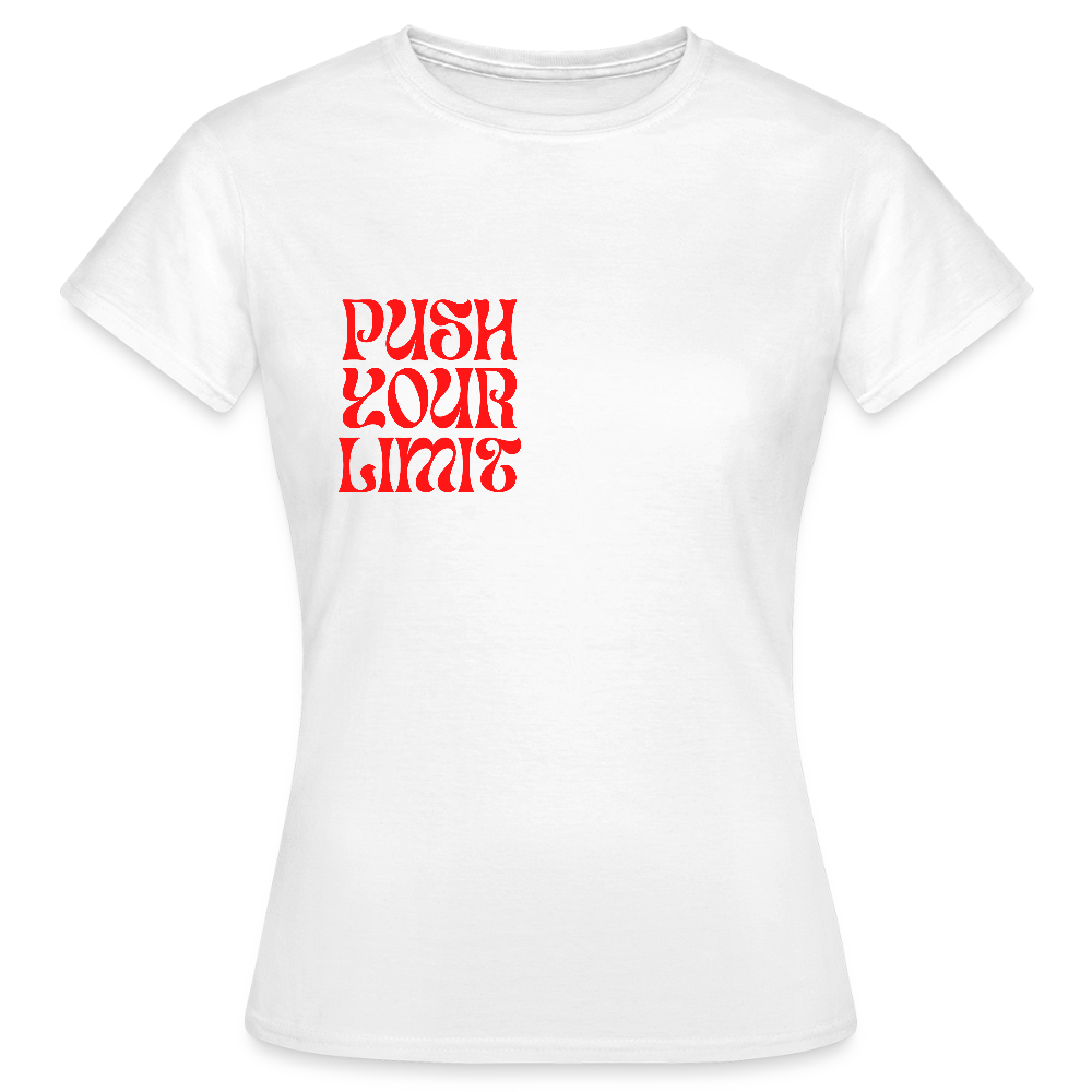 Push Your Limit T-Shirt – Motivationsshirt für Sport, Fitness & Lifestyle - Weiß