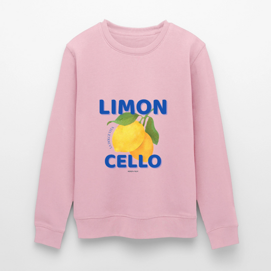 Limoncello Sweatshirt aus 100 % Bio-Baumwolle - Hellrosa