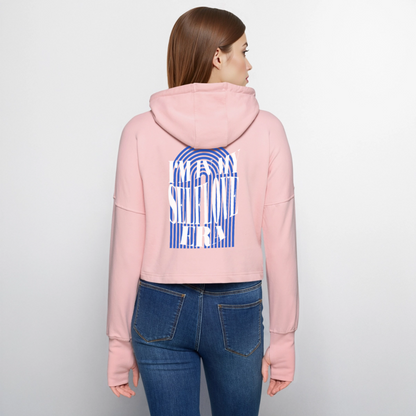 Selflove Hoodie – Cropped Kapuzenpullover in Rosa | Statement Hoodie für Selbstliebe & Empowerment - Hellrosa