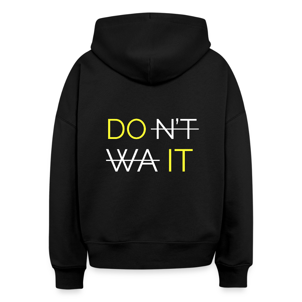 DO IT Hoodie – Motivations-Hoodie aus 100% Bio-Baumwolle - Schwarz