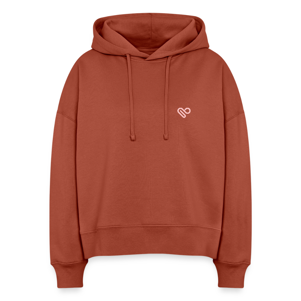 Hoodie „It’s Time to Start Dreaming Again“ – Bio-Baumwolle, fair & nachhaltig - Terrakotta