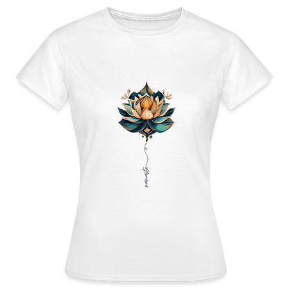 Namaste Lotus T-Shirt – Spirituelles Yoga Shirt | Lotusblume Design für Achtsamkeit & innere Balance - Weiß